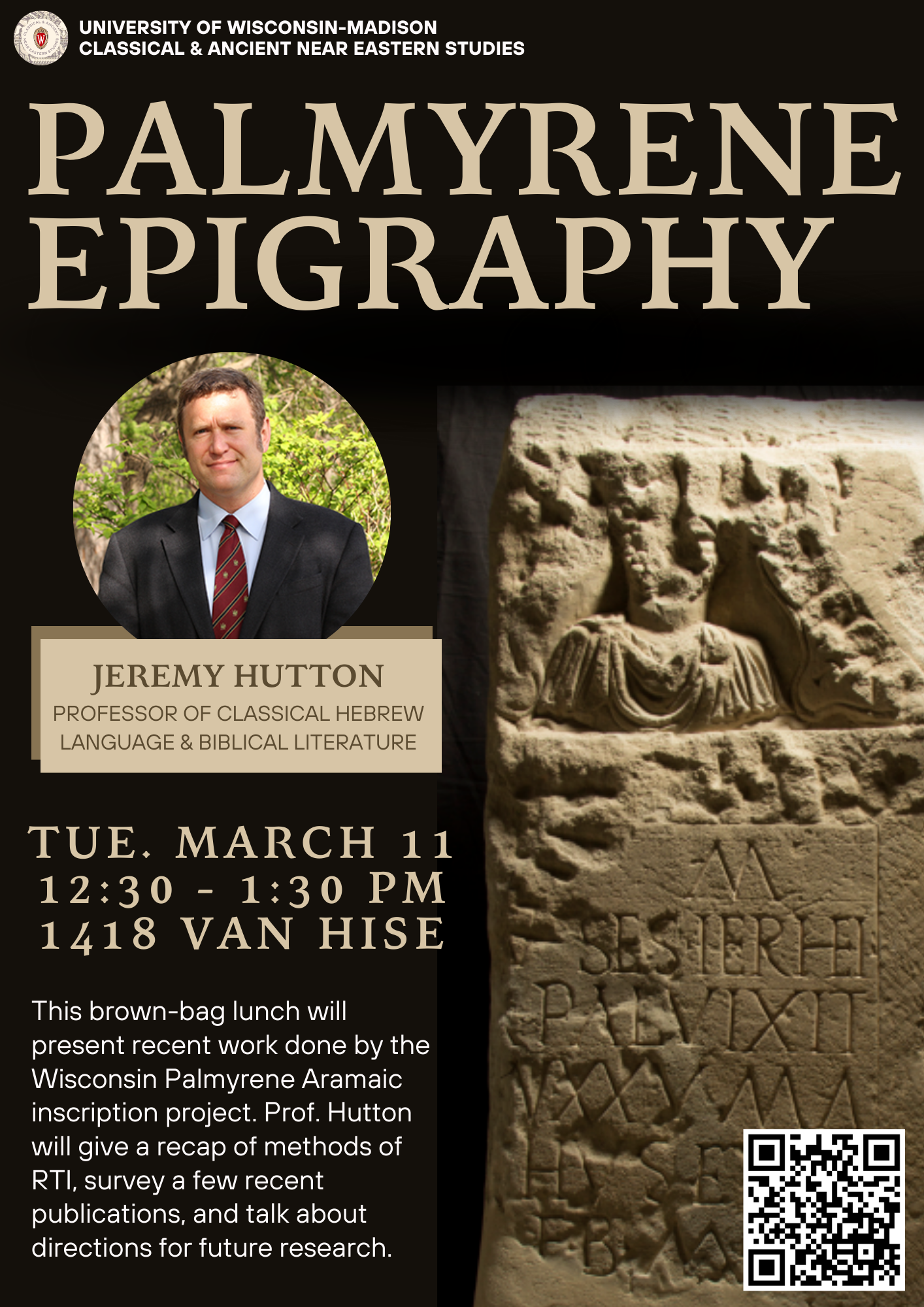 Palmyrene Epigraphy ⎻ Jeremy Hutton (CANES Brown Bag Series ...